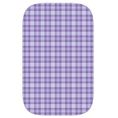 Purple Plaid Tartan 2 Waist Pouch (Small) from ArtsNow.com Front