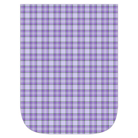 Purple Plaid Tartan 2 Waist Pouch (Small) from ArtsNow.com Front Pocket