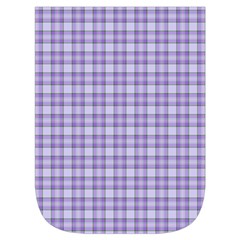 Purple Plaid Tartan 2 Waist Pouch (Small) from ArtsNow.com Front Pocket