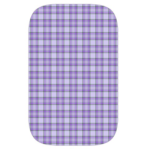 Purple Plaid Tartan 2 Waist Pouch (Small) from ArtsNow.com Back