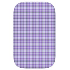 Purple Plaid Tartan 2 Waist Pouch (Small) from ArtsNow.com Back