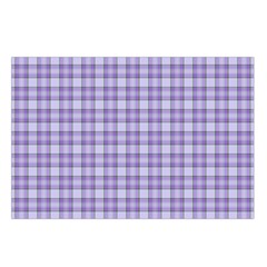 Purple Plaid Tartan 2 Waist Pouch (Small) from ArtsNow.com Loop