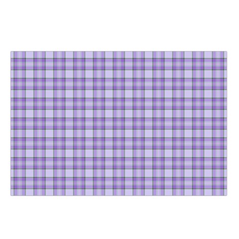 Purple Plaid Tartan 2 Waist Pouch (Large) from ArtsNow.com Loop