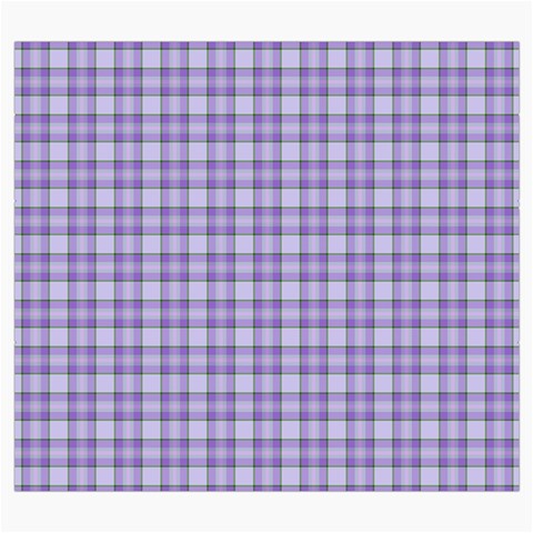 Purple Plaid Tartan 2 Roll Up Canvas Pencil Holder (S) from ArtsNow.com Front