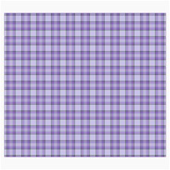 Purple Plaid Tartan 2 Roll Up Canvas Pencil Holder (S) from ArtsNow.com Front