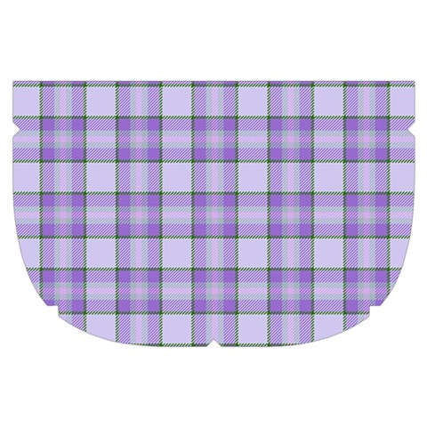 Purple Plaid Tartan 2 Make Up Case (Small) from ArtsNow.com Side Right