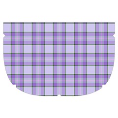 Purple Plaid Tartan 2 Make Up Case (Small) from ArtsNow.com Side Right