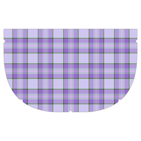 Purple Plaid Tartan 2 Make Up Case (Medium) from ArtsNow.com Side Right