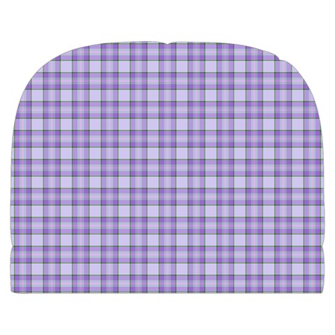 Purple Plaid Tartan 2 Make Up Case (Large) from ArtsNow.com Front