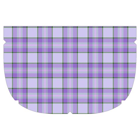 Purple Plaid Tartan 2 Make Up Case (Large) from ArtsNow.com Side Right