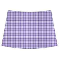 Purple Plaid Tartan 2 Kids  Midi Sailor Dress from ArtsNow.com Front Skirt