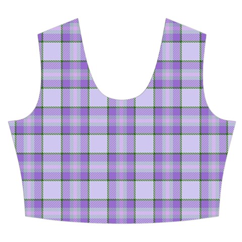 Purple Plaid Tartan 2 Women s Crop Top Pleated Skater Rave Skirt from ArtsNow.com Front