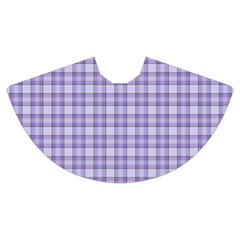 Purple Plaid Tartan 2 Women s Crop Top Pleated Skater Rave Skirt from ArtsNow.com Skirt Front