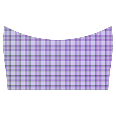 Purple Plaid Tartan 2 Knee Back Top