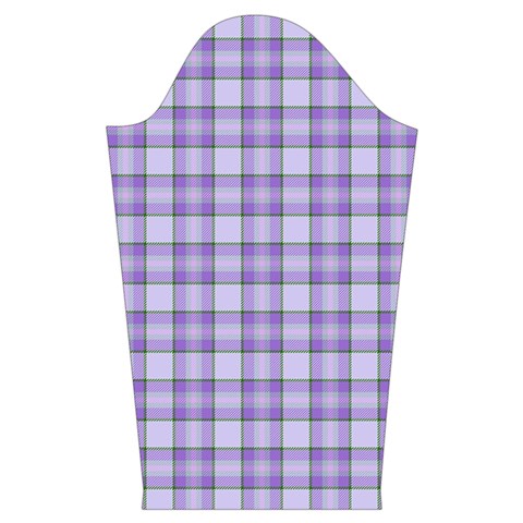 Purple Plaid Tartan 2 Kids  Long Sleeve Velvet Lounge Robe from ArtsNow.com Sleeve Left