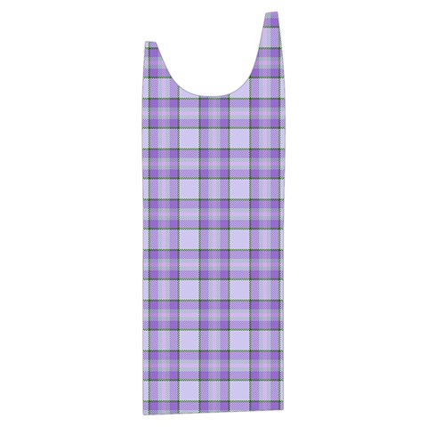 Purple Plaid Tartan 2 Kids  Stylish Hooded Puffer Vest from ArtsNow.com Front Right Side