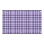 Purple Plaid Tartan 2 Banner and Sign 5  x 3 