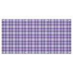 Purple Plaid Tartan 2 Banner and Sign 8  x 4 