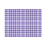 Purple Plaid Tartan 2 Premium Plush Fleece Blanket (Mini)