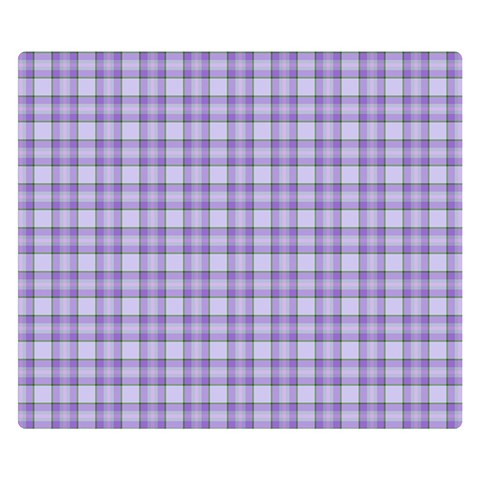 Purple Plaid Tartan 2 Premium Plush Fleece Blanket (Small) from ArtsNow.com 50 x40  Blanket Front