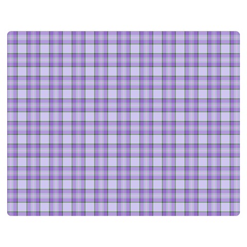 Purple Plaid Tartan 2 Premium Plush Fleece Blanket (Medium) from ArtsNow.com 60 x50  Blanket Front