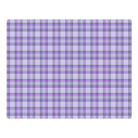 Purple Plaid Tartan 2 Premium Plush Fleece Blanket (Large) from ArtsNow.com 80 x60  Blanket Front