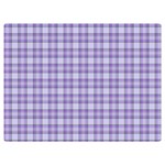 Purple Plaid Tartan 2 Two Sides Premium Plush Fleece Blanket (Baby Size)