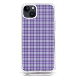 Purple Plaid Tartan 2 iPhone 14 Plus TPU UV Print Case