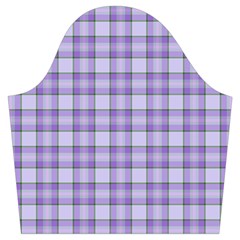 Purple Plaid Tartan 2 Trumpet Sleeve Cropped Top from ArtsNow.com Sleeve Left