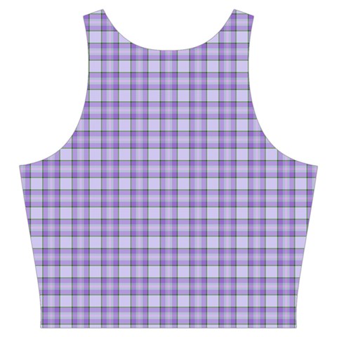 Purple Plaid Tartan 2 Cut Out Top from ArtsNow.com Back