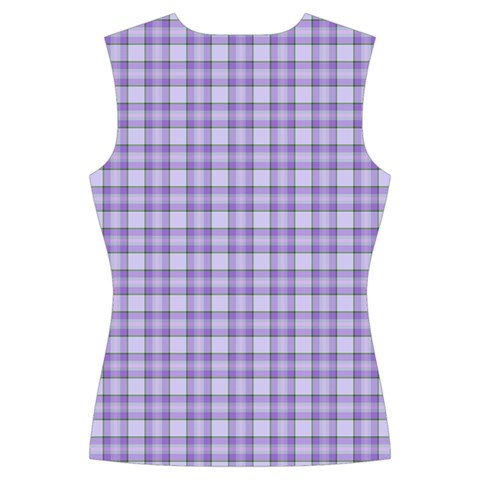 Purple Plaid Tartan 2 Women s Cut Out Long Sleeve T Back