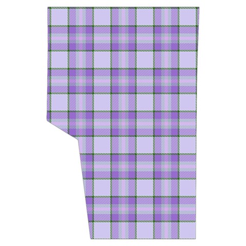 Purple Plaid Tartan 2 Men s Side Zip Front Pouch Ski And Snowboard Bib Pants	 from ArtsNow.com Back Right Center