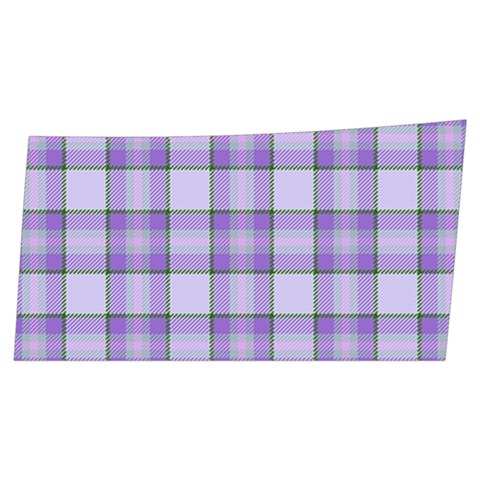 Purple Plaid Tartan 2 Men s Side Zip Front Pouch Ski And Snowboard Bib Pants	 from ArtsNow.com Front Left