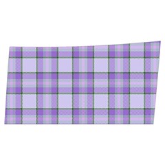 Purple Plaid Tartan 2 Men s Side Zip Front Pouch Ski And Snowboard Bib Pants	 from ArtsNow.com Front Left