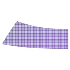 Purple Plaid Tartan 2 Men s Side Zip Front Pouch Ski And Snowboard Bib Pants	 from ArtsNow.com Waistband Back Right