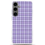 Purple Plaid Tartan 2 Samsung Galaxy S24 Ultra 6.9 Inch TPU UV Case