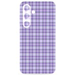 Purple Plaid Tartan 2 Samsung Galaxy S24 6.2 Inch Black TPU UV Case