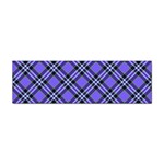 Blue Tartan Plaid 1 Diagonal Sticker Bumper (100 pack)