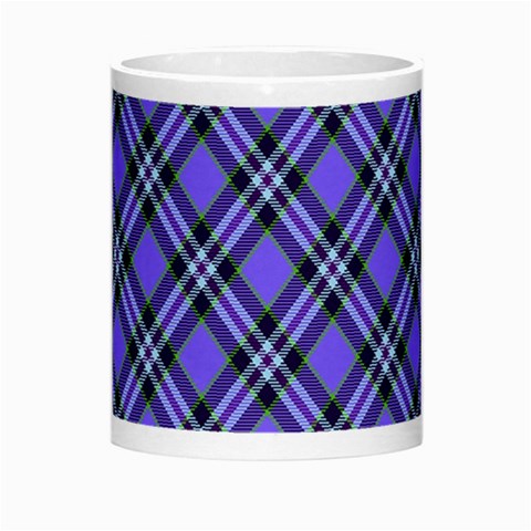 Blue Tartan Plaid 1 Diagonal Morph Mug from ArtsNow.com Center