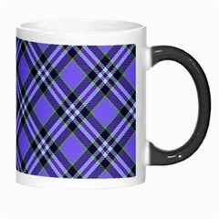 Blue Tartan Plaid 1 Diagonal Morph Mug from ArtsNow.com Right