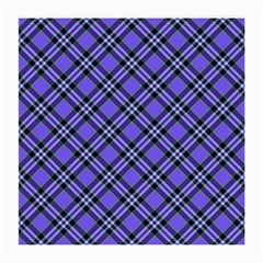 Blue Tartan Plaid 1 Diagonal Medium Glasses Cloth (2 Sides) from ArtsNow.com Front