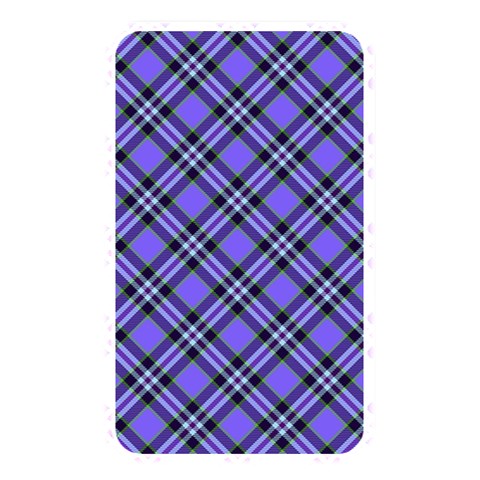 Blue Tartan Plaid 1 Diagonal Memory Card Reader (Rectangular) from ArtsNow.com Front