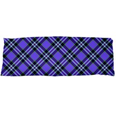 Blue Tartan Plaid 1 Diagonal 21 x60  Body Pillow Case Dakimakura (Two Sides) from ArtsNow.com Front