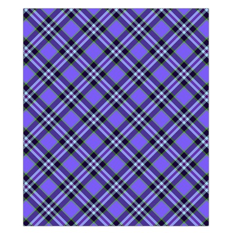 Blue Tartan Plaid 1 Diagonal Duvet Cover Double Side (California King Size) from ArtsNow.com Back