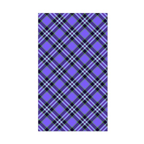 Blue Tartan Plaid 1 Diagonal Duvet Cover Double Side (Single Size) from ArtsNow.com Front