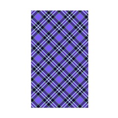 Blue Tartan Plaid 1 Diagonal Duvet Cover Double Side (Single Size) from ArtsNow.com Front