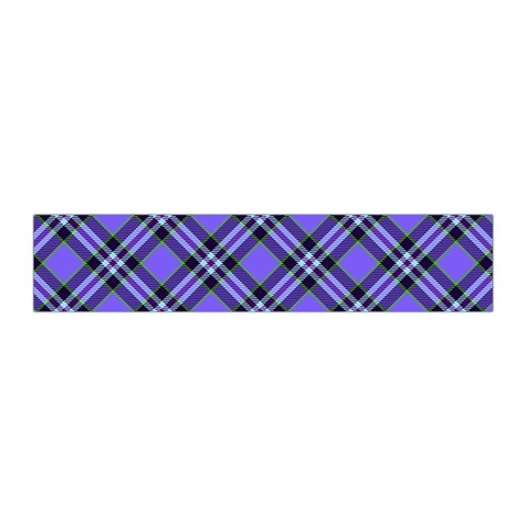 Blue Tartan Plaid 1 Diagonal Pleated Skirt from ArtsNow.com Waist Band