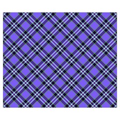 Blue Tartan Plaid 1 Diagonal Medium Tote Bag from ArtsNow.com Back