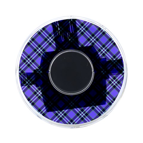 Blue Tartan Plaid 1 Diagonal On Front