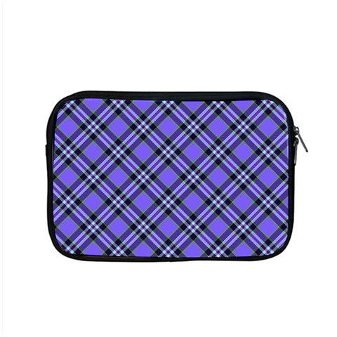 Blue Tartan Plaid 1 Diagonal Apple MacBook Pro 15  Zipper Case from ArtsNow.com Front